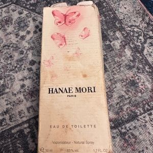 Hanae Mori pink butterfly NIB